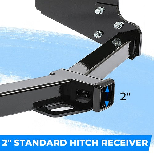 Solid Spare Class-3 Trailer Hitch Rear Bumper Tow Kit 2" For Silverado GMC Sierra 1500 14-19