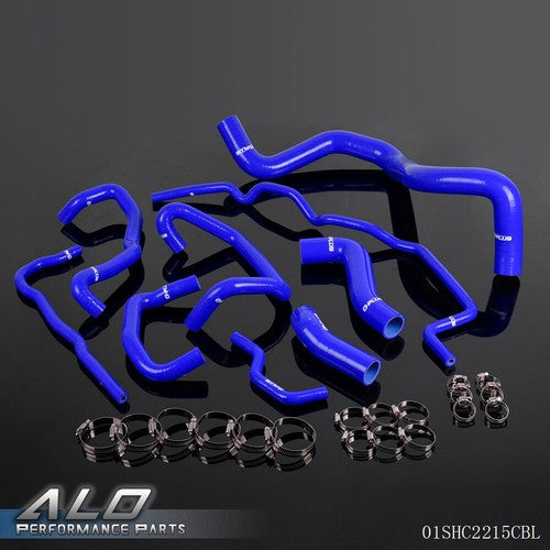 Solid Spare Fit For 99-06 VW Golf 1.8T Turbo MK4 Silicone Radiator Coolant Hose Kit Blue