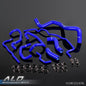 Solid Spare Fit For 99-06 VW Golf 1.8T Turbo MK4 Silicone Radiator Coolant Hose Kit Blue