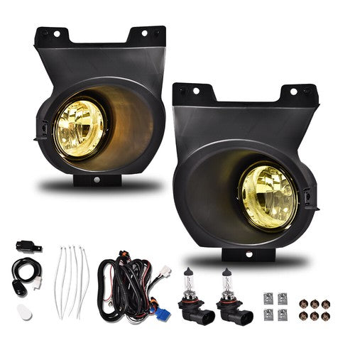 Solid Spare Fit For 11-14 Ford F-150 2Pcs Bumper Fog Lights Driving Lamps w/Switch/Bracket