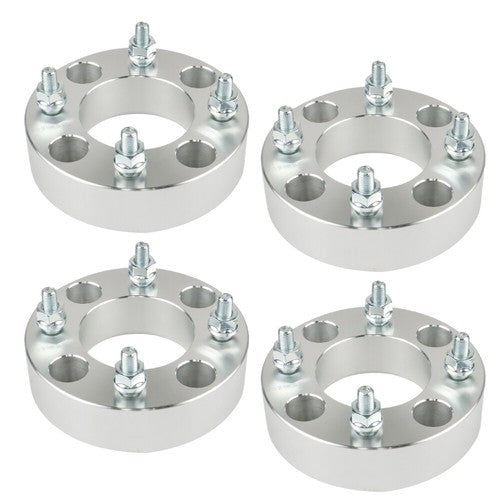 Solid Spare 4Pcs Silver For Honda 4x110 1.5" 74mm Hub Bore M10x1.25 Studs Wheel Spacers