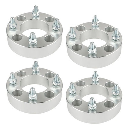 Solid Spare 4Pcs Silver For Honda 4x110 1.5" 74mm Hub Bore M10x1.25 Studs Wheel Spacers