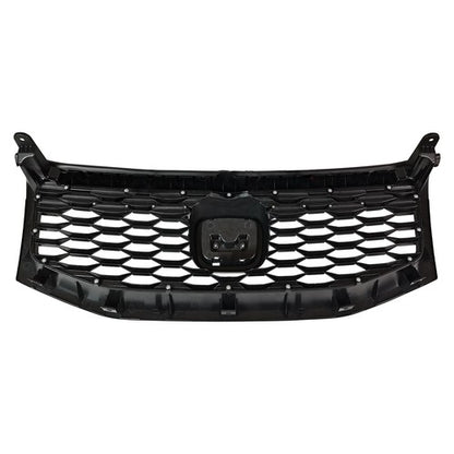 Gloss Black Front Bumper Upper Honeycomb Style Grille Fit 2012-2015 Honda Pilot