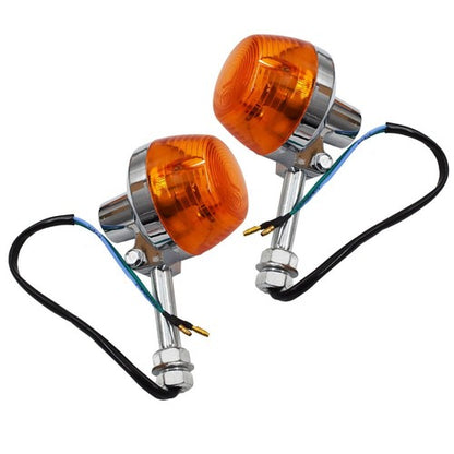 Solid Spare For Honda CT70 CT90 XL100 CB350 CM400 CB450 CB750 Turn Signal Light 8mm 12V Pair