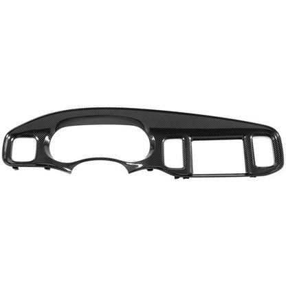 Solid Spare For 2011-2014 DODGE CHARGER INSTRUMENT PANEL RADIO DASH TRIM BEZEL CARBON STYLE