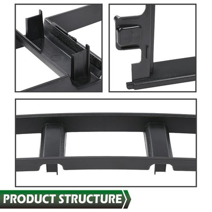Solid Spare Fit For 18-20 Ford F150 Front Bumper Cover Lower Grille Trim Panel Black Plastic