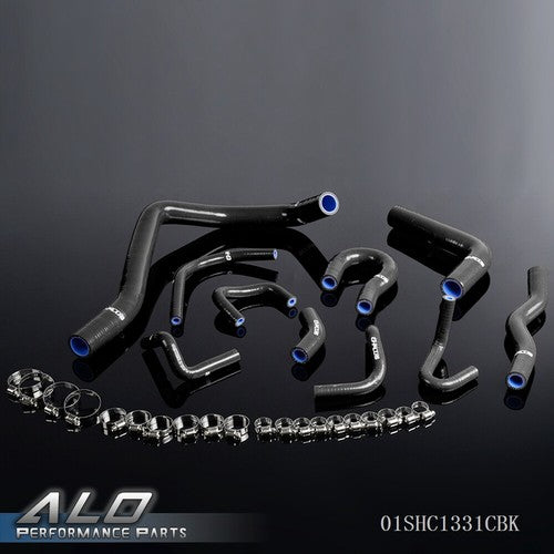 Solid Spare Black Silicone Radiator Hose Fit For 88-91 Civic/CRX EE EF/CR-X HF/ Si Base/DX