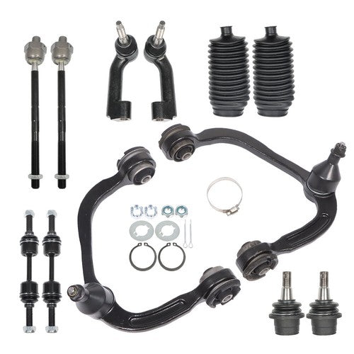 Solid Spare For Ford F-150 2009 2010-2014 12pc Front Control Arms Suspension Kit ES800514