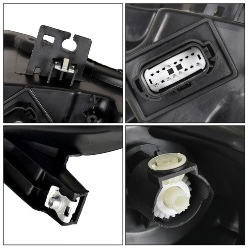 Solid Spare Black Headlight LED DRL Projector Lamp Right Side Fit For Ford Mustang 2018-2020