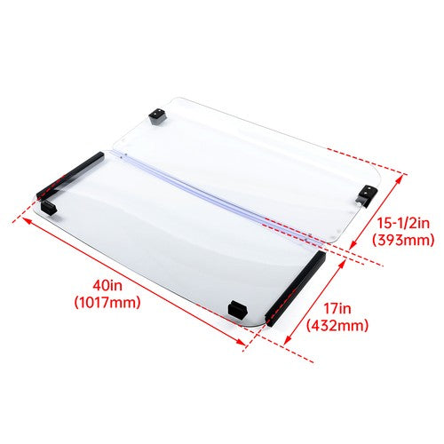 Solid Spare For 1985-1995 Yamaha G2 / G9 Models Clear Folding Golf Cart Windshield