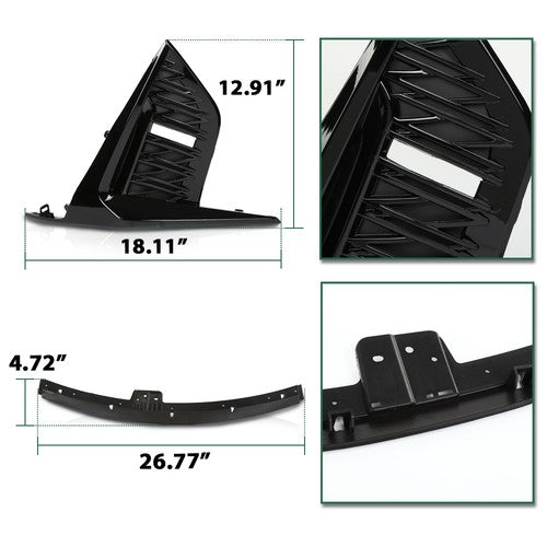 Solid Spare Fit For 2014-2016 Lexus IS IS250 IS200t IS350 to 21 F-Sport Style Front Bumper