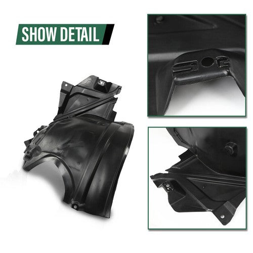 Solid Spare Front Fender Liner Left+Right Side Rear Section Fit For 2010-2016 Benz E350