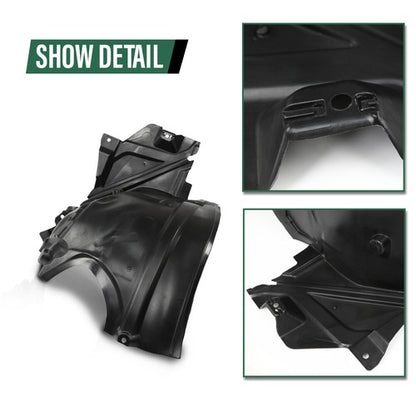 Solid Spare Front Fender Liner Left+Right Side Rear Section Fit For 2010-2016 Benz E350