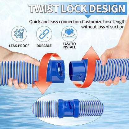6 Pack 39" Pool Cleaner Hose for Zodiac MX6 MX8 X7 T3 T5 R0527700 Replacement