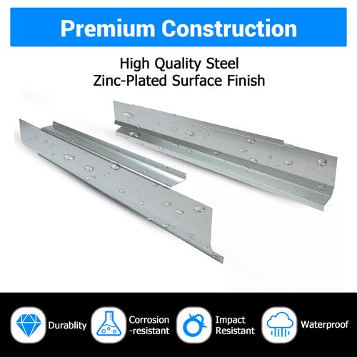 Solid Spare Slip-on Rocker Panels For 02-08 Ram 1500 03-09 06 07 2500 3500 Standard Cab 2Dr