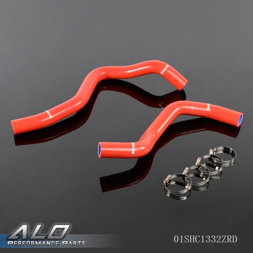 Solid Spare Silicone Radiator Hose Red Fit For 1998-2002 Honda Accord V6 3.0L 6 Cylinder