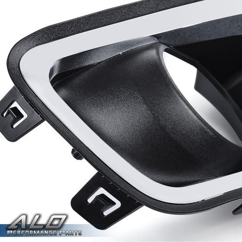 Solid Spare Fit For 2015-2020 Chevy Colorado Clear Lens Fog Light W/Chrome Trim Bezel+Switch