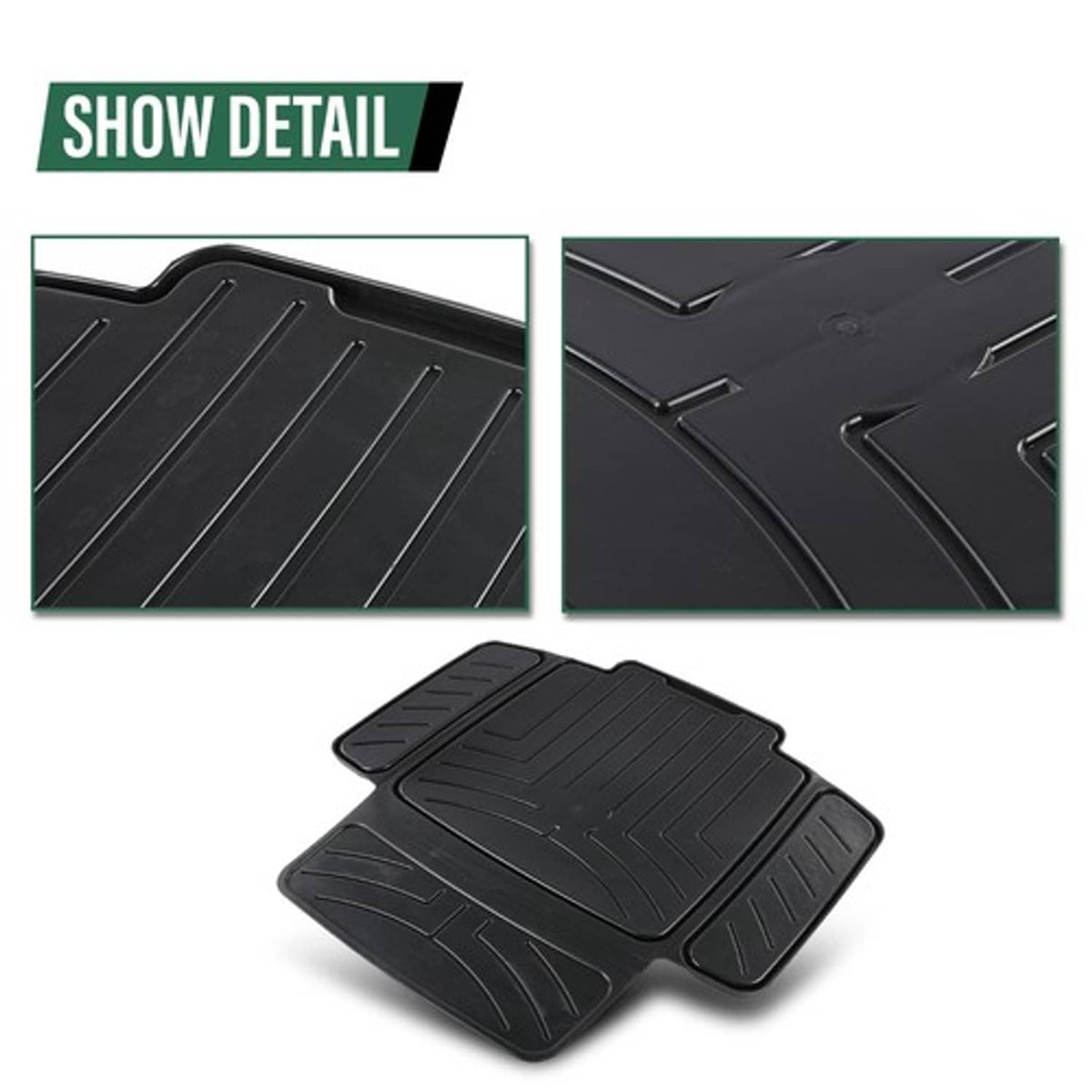 Solid Spare TPE Car Seat Protector | Waterproof, Anti-Slip for Baby & Child Seats Black