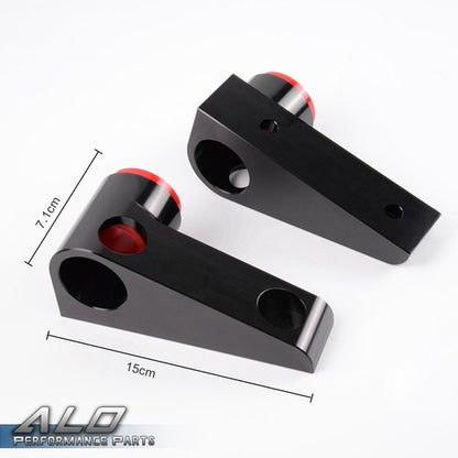 Solid Spare FIT FOR 2007-2017 JEEP WRANGLER JK SWAY BAR BRACKET CONTROL ARMS KIT BLACK & RED