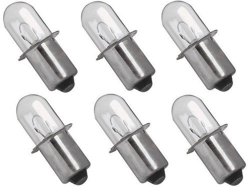 Solid Spare (6) 18 Volt Xenon Bulbs for Milwaukee M18 Flashlight