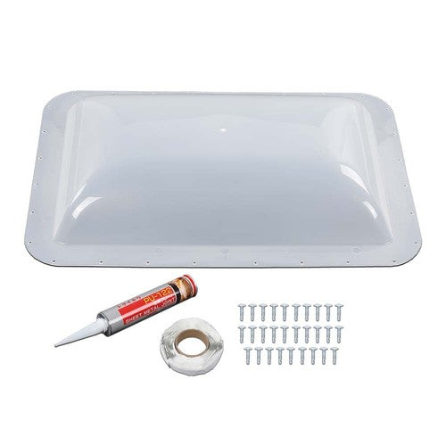 Solid Spare 17.8" X 25.8" RV Camper Skylight Exterior Cover w/ Installation Accessories