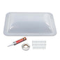 Solid Spare 17.8" X 25.8" RV Camper Skylight Exterior Cover w/ Installation Accessories
