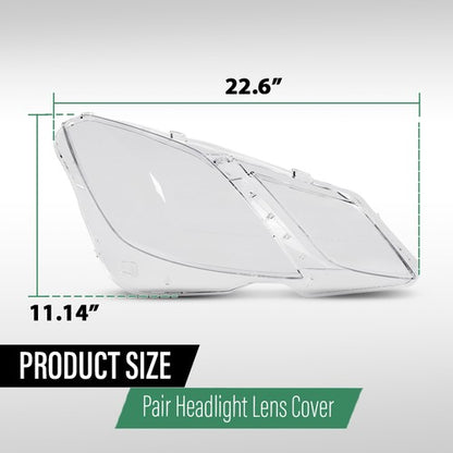 Solid Spare Fit For 2010-2013 Mercedes Benz E-Class W207 C207 E350 E500 Headlight Lens Cover