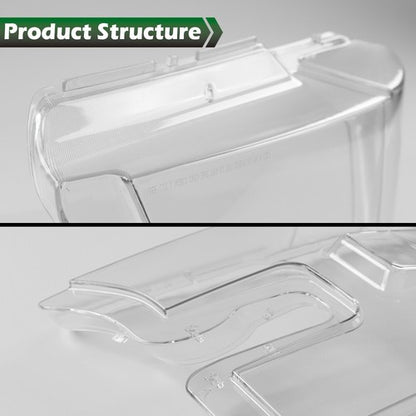 Solid Spare Fit For 15-17 Ford F-150 F150 Left+Right Headlight Replacement Lens Clear
