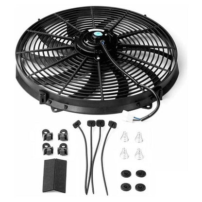 Solid Spare 12V Thermostat Relay Switch Kit 16" Electric Radiator Cooling Fan High 3000CFM