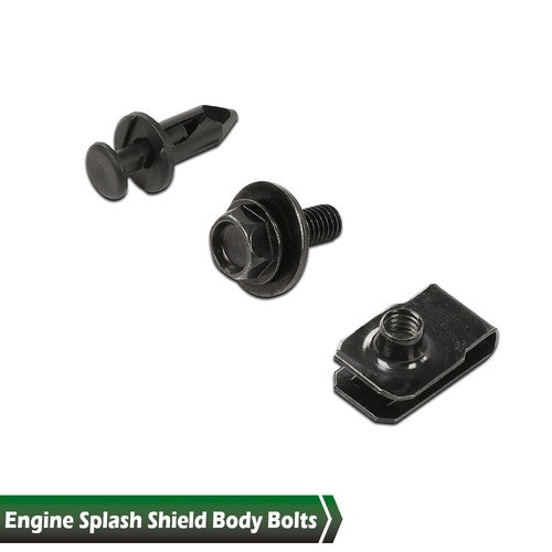 Solid Spare Engine Splash Shield Body Bolts Screws Fender Bumper Clip Rivets kit