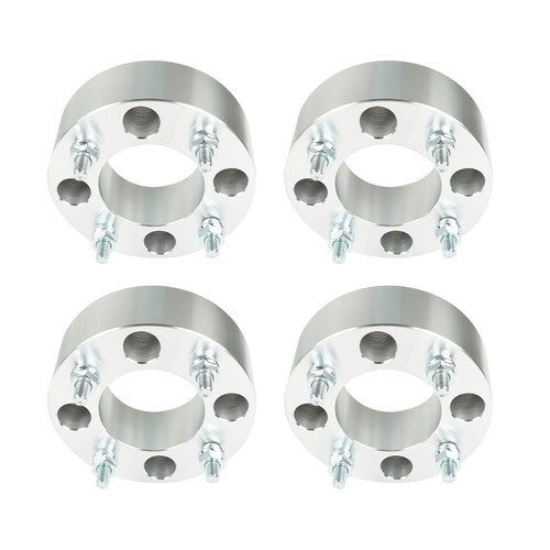 Solid Spare Wheel Spacers For Honda 4x110 2" 74mm Hub Bore M10x1.25 Studs 4Pcs Silver