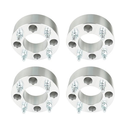 Solid Spare Wheel Spacers For Honda 4x110 2" 74mm Hub Bore M10x1.25 Studs 4Pcs Silver