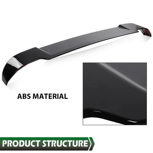 Solid Spare Fit For 20-23 Land Rover Defender 90 / 110 Rear Roof Spoiler Wing Glossy Black