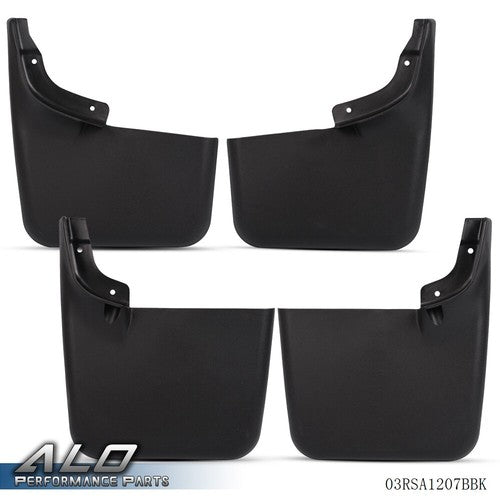 Solid Spare Fit For Ford F-150 W/O Fender Flares 04-2014 Front Rear Splash Guards Mud Flaps