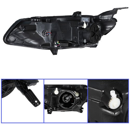 Solid Spare Fit For Chevy Malibu 2016-2018 LH/Left Headlights Replacement Halogen Housing
