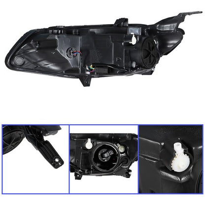 Solid Spare Fit For Chevy Malibu 2016-2018 LH/Left Headlights Replacement Halogen Housing