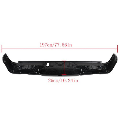 Solid Spare w/ Vent,w/o Sensor Holes Black Metal Rear Bumper Suitable For RAM 1500 2019-2022