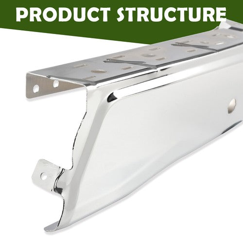 Solid Spare Fit For 2015-2020 Ford F150 Silver Left & Right Rear Bumper Ends FO1102383