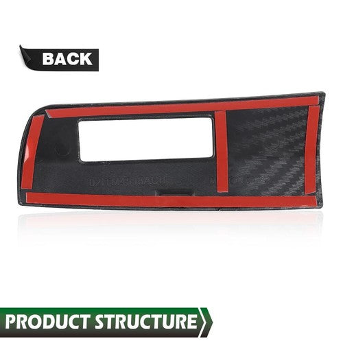 Solid Spare Fit For 20-23 Chevy Corvette C8 Carbon Look Heads Up Display Panel Cover Trim