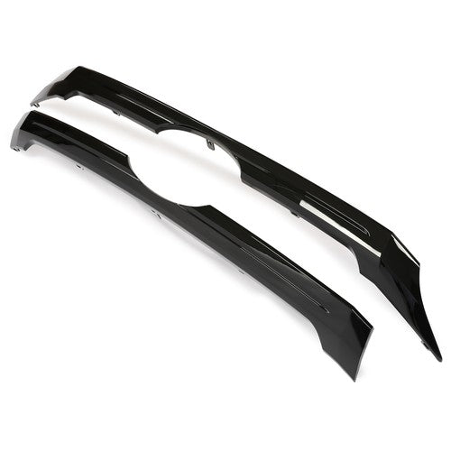 Solid Spare Front Grille Bumper For Ford Edge 2011-2014 Upper & Center Black Replacement