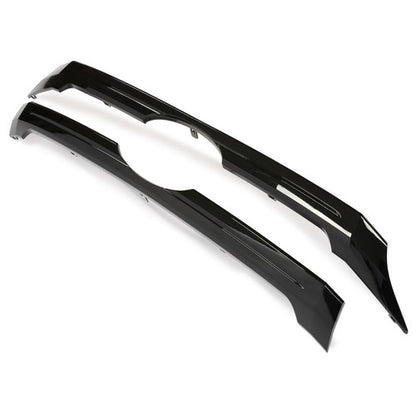 Solid Spare Front Grille Bumper For Ford Edge 2011-2014 Upper & Center Black Replacement