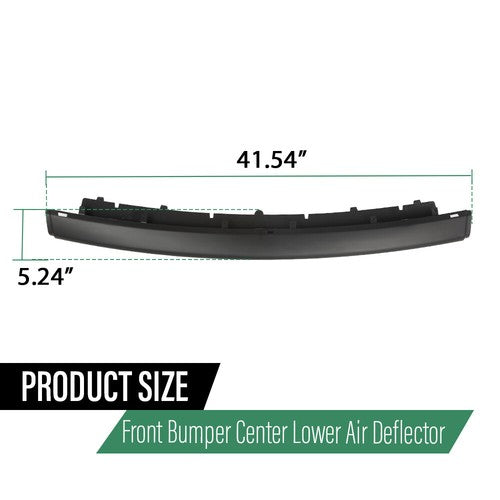 Solid Spare Fit For 02-09 Range Rover L322 Front Bumper Center Air Deflector Spoiler