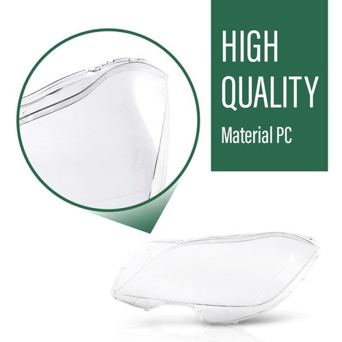 Solid Spare Fit For 2010-2014 Mercedes Benz CLS Class W218 Headlight Replacement Lens Pair