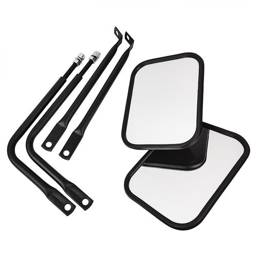 For Jeep Wrangler JK CJ YJ TJ JL Door Off Quick Release Side Hinge View Mirrors