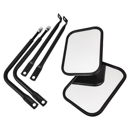 For Jeep Wrangler JK CJ YJ TJ JL Door Off Quick Release Side Hinge View Mirrors