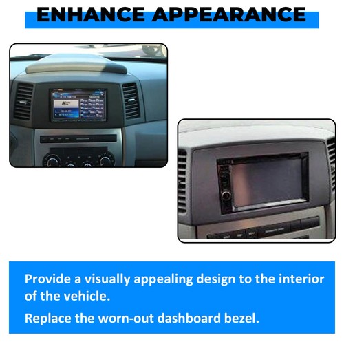 Solid Spare For Jeep Grand Cherokee 05 2006 2007 Navigation Radio Stereo Dash Bezel Vent Kit