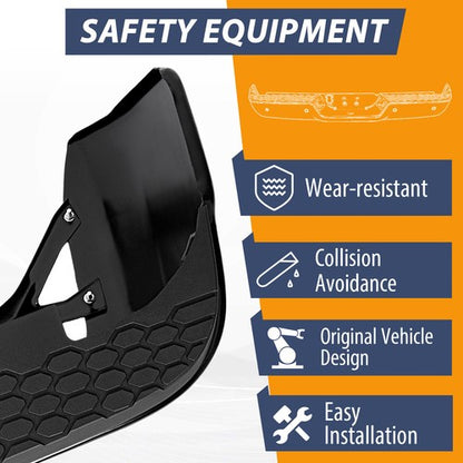 Solid Spare Black Rear Bumper Assembly For Ram 2500 3500 2013-2018 With Sensor Holes