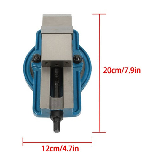Solid Spare Durable Lock Down Bench Vise Precision 2" Milling Vice Flat Nose Pliers