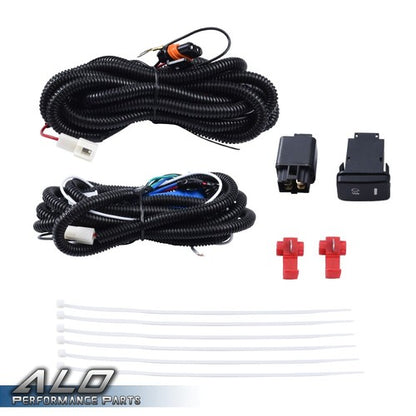 Solid Spare Fit For 2005-2011 Toyota Tacoma Clear Bumper Fog Lights Lamps W/ Switch+Bulbs