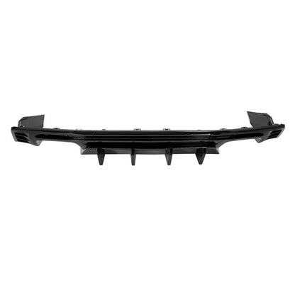 Solid Spare For 2016-24 Chevy Chevrolet Camaro Rear Bumper Diffuser Lip Spoiler Glossy Black